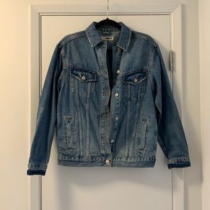 Oversized jean jacket